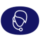 Live chat agent icoon