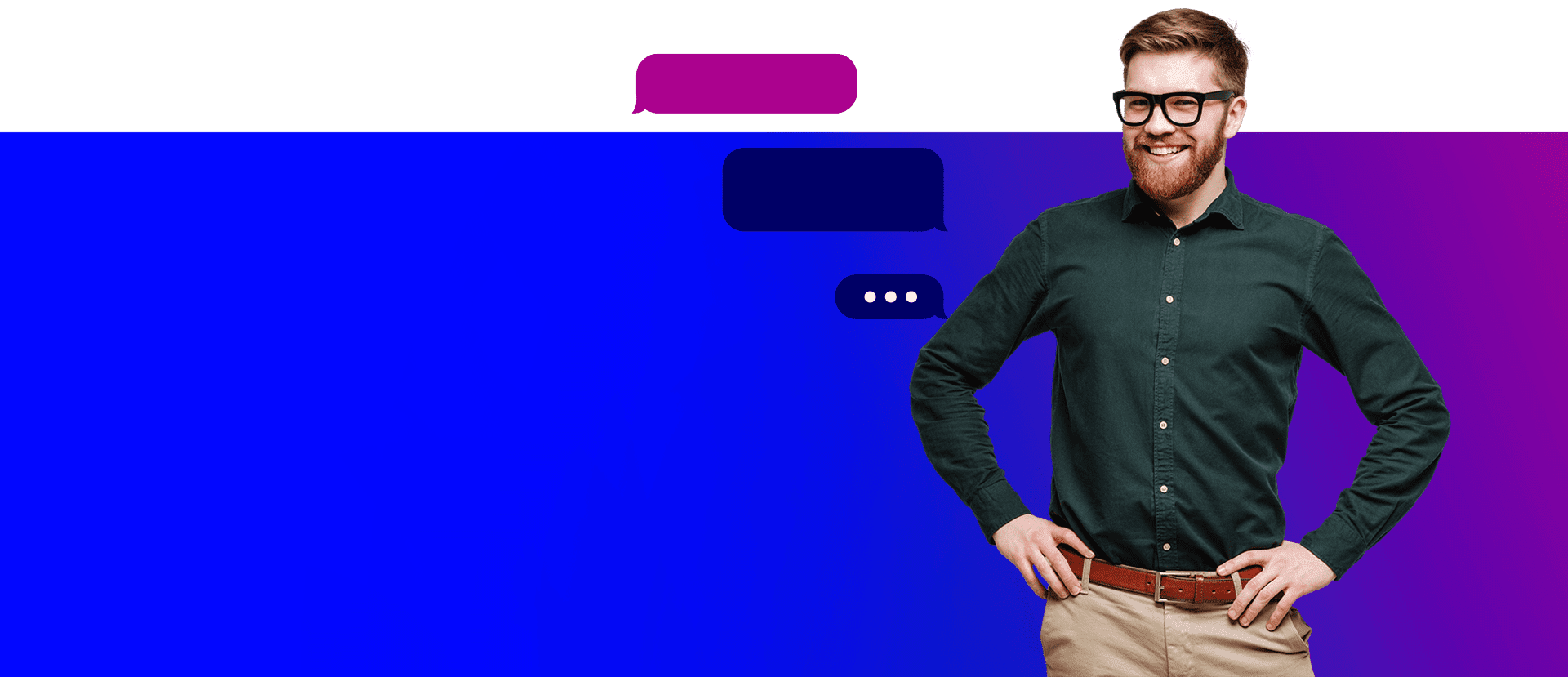 Live chat header man | Bconnect