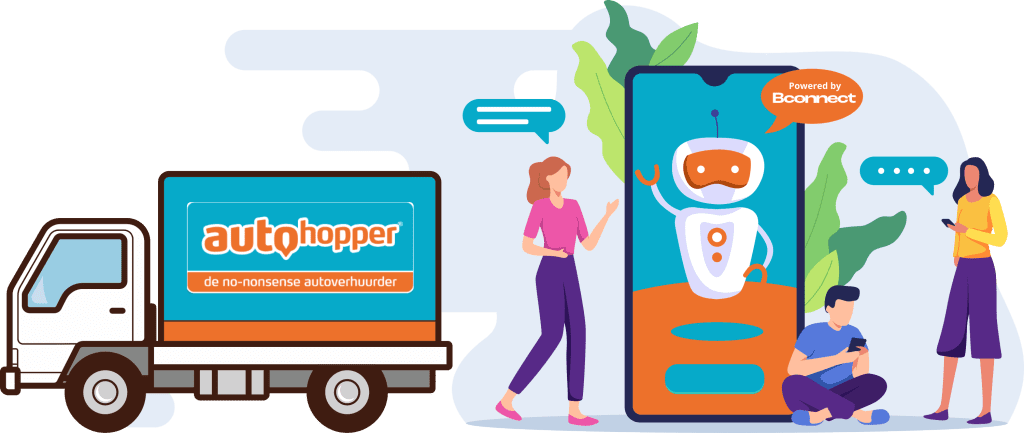 Autohopper Chatbot Voorbeeld | Bconnect Live Chat