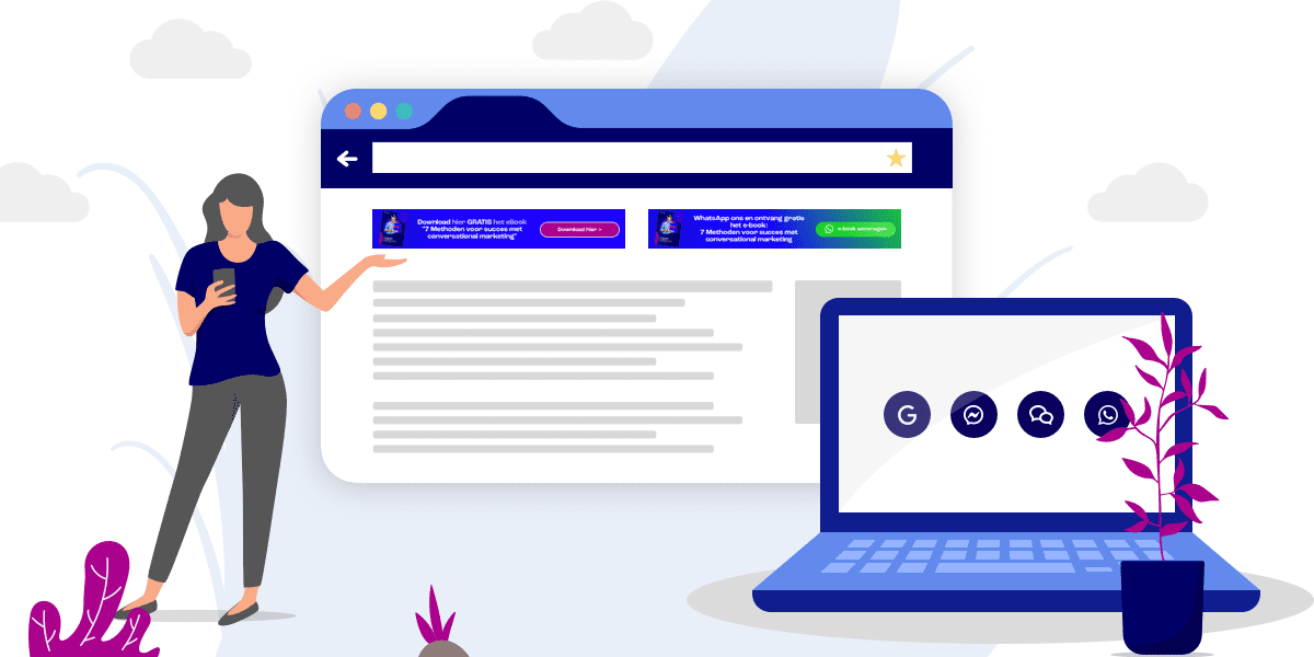 Conversational Marketing via Websitebannering | Bconnect