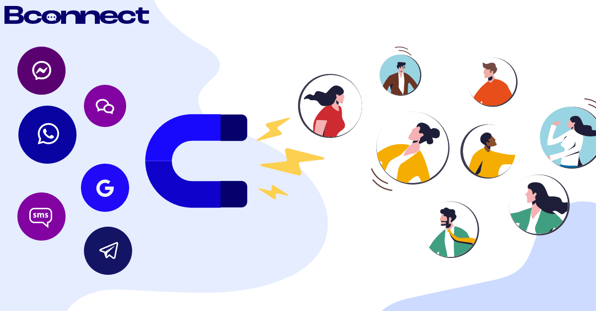 magneet die laat zien hoe bconnect helpt bij leadgeneratie 