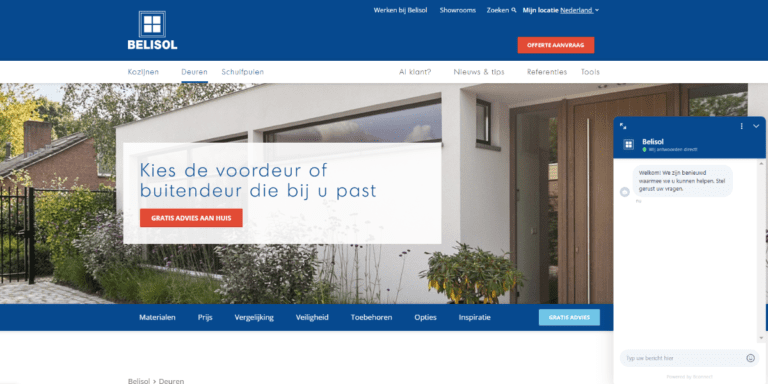 Chat pop-up - Belisol