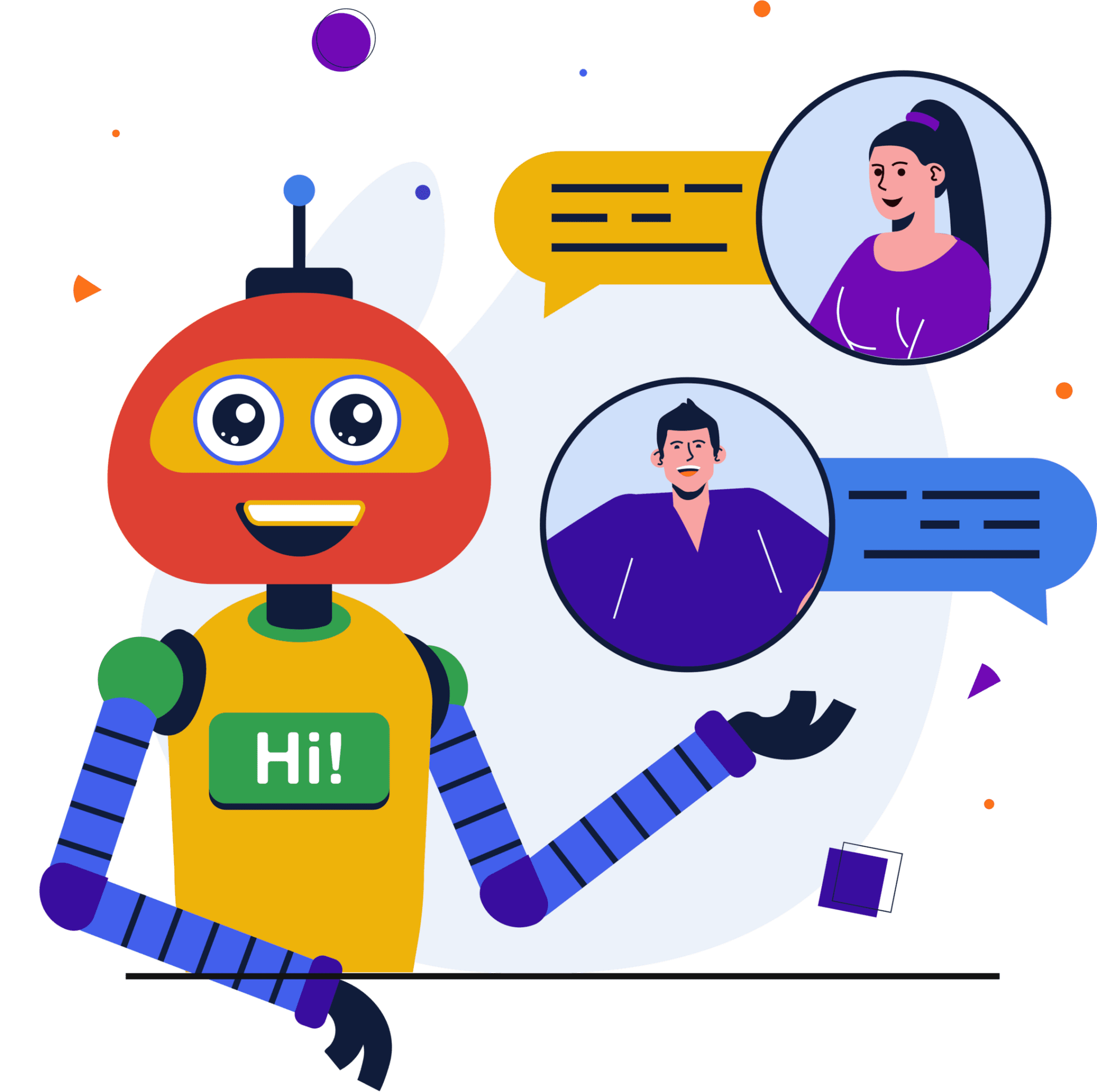 AI-chatbot die gesprekken voert met potentiële klanten, waardoor online leadgeneratie en conversie worden geoptimaliseerd