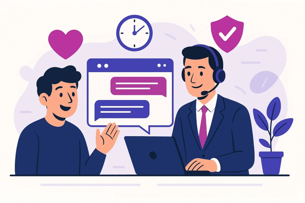 klanttevredenheid live chat uitbesteden