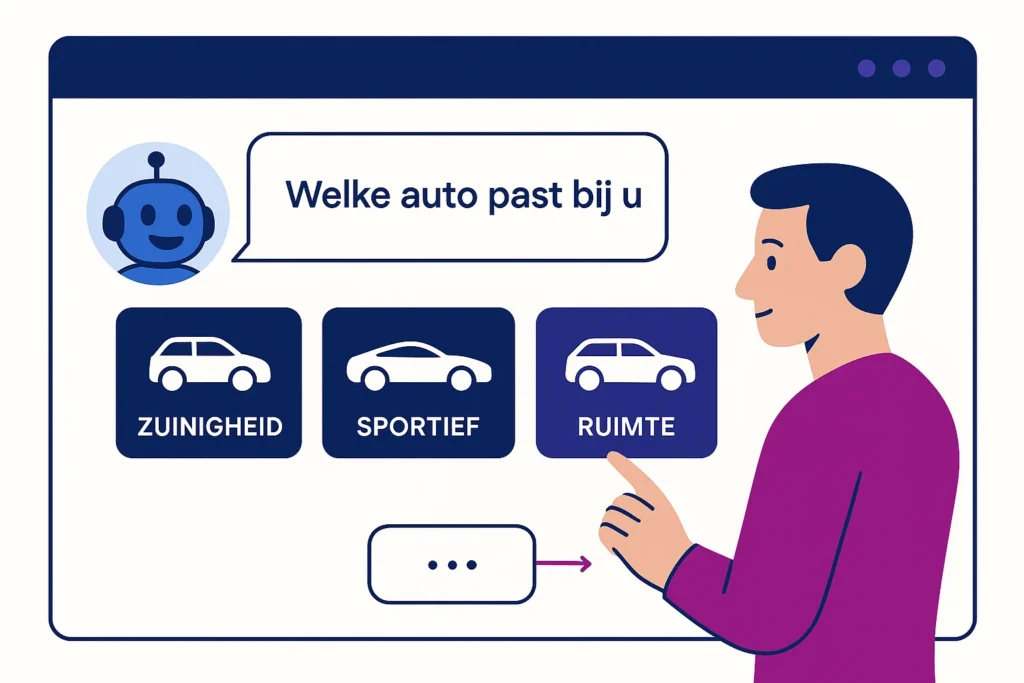 Ai chatbot als keuzehulp op de website