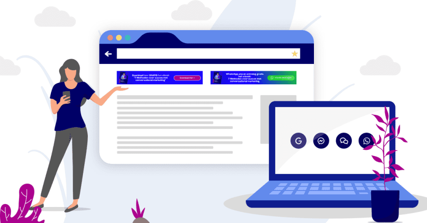 Conversational Marketing via Websitebannering | Bconnect